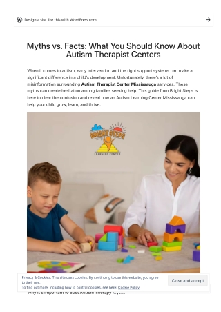 Autism Therapist Center Myths and Facts  Bright Steps