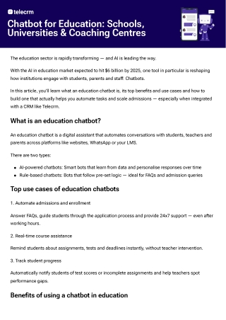 Education Chatbot