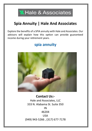 Spia Annuity