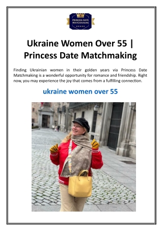 Ukraine Women Over 55