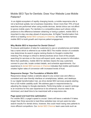 Mobile SEO Tips for Dentists_ Does Your Website Lose Mobile Patients