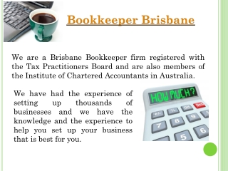 Bookkeeper Brisbane