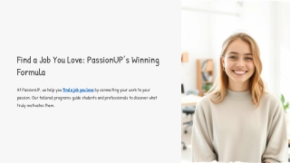 Find-a-Job-You-Love-PassionUPs-Winning-Formula