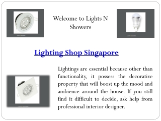 Lighting Singapore