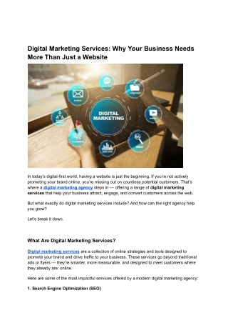 Digital Marketing Services_ Why Your Business Needs More Than Just a Website