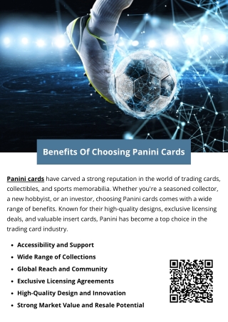 Benefits Of Choosing Panini Cards