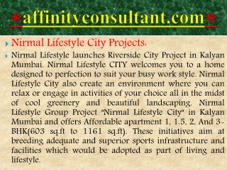 riverside kalyan project||nirmal city kalyan, nirmal lifesty