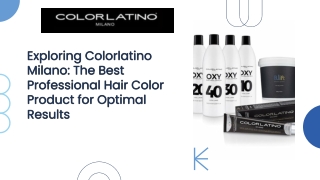 Best Professional Hair Color Product by Colorlatino Milano