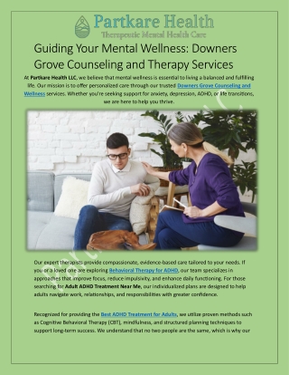 Guiding Your Mental Wellness