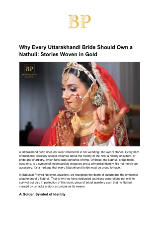 Why Every Uttarakhandi Bride Should Own a Nathuli_ Stories Woven in Gold