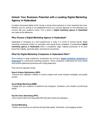 Unlock Your Business Potential with a Leading Digital Marketing Agency in Hyderabad (1)