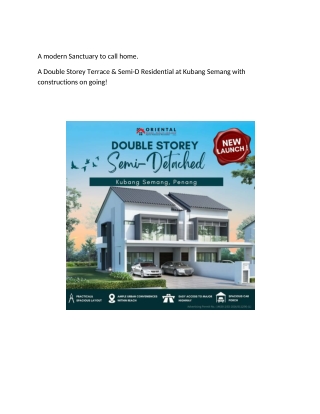 A modern Sanctuary to call home