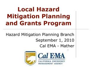 Local Hazard Mitigation Planning and Grants Program