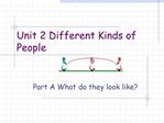 Unit 2 Different Kinds of People