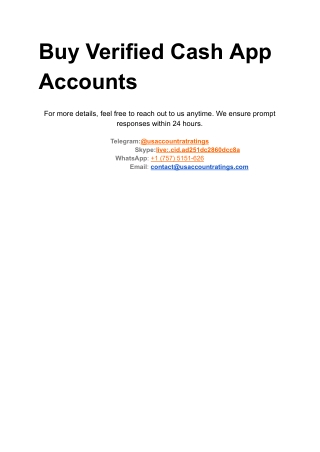 Buy Verified Cash App Accounts