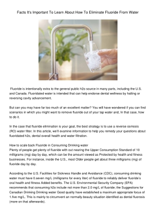 FactsItsImportantToLearnAboutHowToEliminateFluorideFromWater538