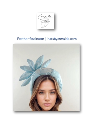 Feather fascinator | hatsbycressida.com