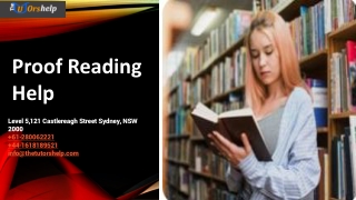 Proof Reading Help