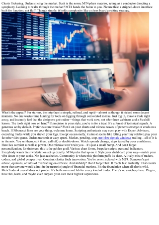 MetaTrader 4: Where speed meets precision for traders