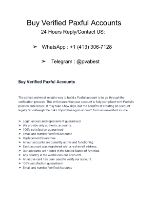 How To Buy Verified Paxful Accounts - 2025-USA