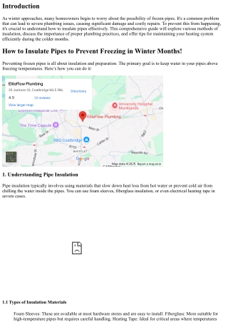 **How to Insulate Pipes to Prevent Freezing in Winter Months!**