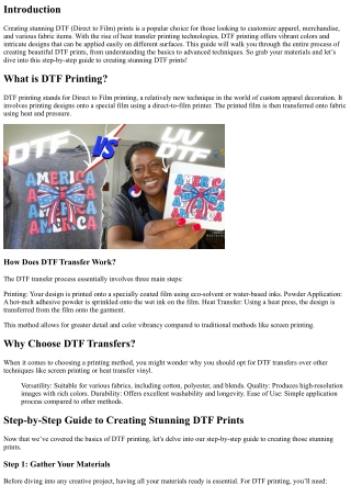 Step-by-Step Guide to Creating Stunning DTF Prints