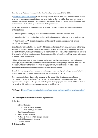 Secure, Scalable, Smart: Key Trends in Data Exchange Platform Services
