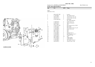 HURLIMANN xb 85 tb Tier 3 Tractor Parts Catalogue Manual Instant Download (SN 5001 and up)
