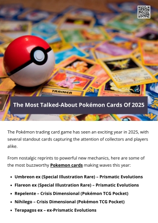 The Most Talked-About Pokémon Cards Of 2025