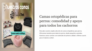camas ortopédicas para perros