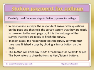 Best solution for online payment for college and other insti