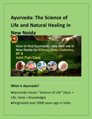 Ayurveda_ The Science of Life and Natural Healing in New Noida