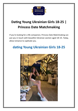 Dating Young Ukrainian Girls 18