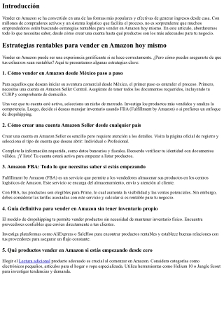 Estrategias rentables para vender en Amazon hoy mismo