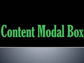 Content Model Box