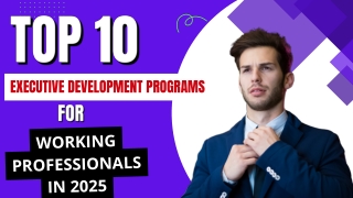 Top 10 Executive Development Programs for Working Professionals in 2025