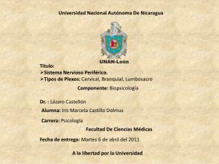 Universidad Nacional Autónoma De Nicaragua