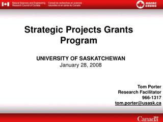 Strategic Projects Grants Program