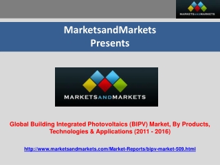 Building Integrated Photovoltaic Market