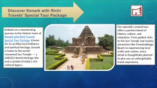 Discover Konark with Richi Travels’ Special Tour Package