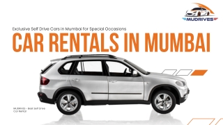 Exclusive Self Drive Cars in Mumbai for Special Occasions - MU Drives