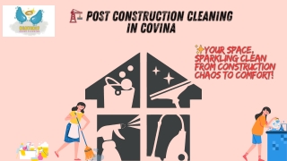 Post construction cleaning Covina