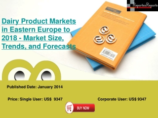 Dairy Product Markets in Eastern Europe - Industrial Scenari
