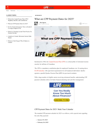 Post-65 CPP Contribution Rules: Canada 2025
