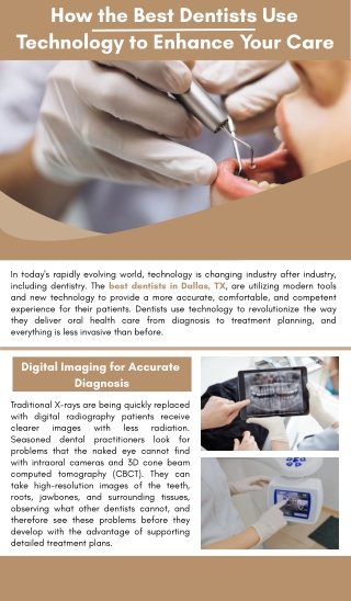 How the Best Dentists Use Technology to Enhance Your Care