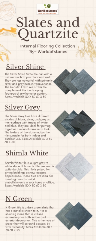 Slates & Quartzite Flooring Collection: Natural Stone in india
