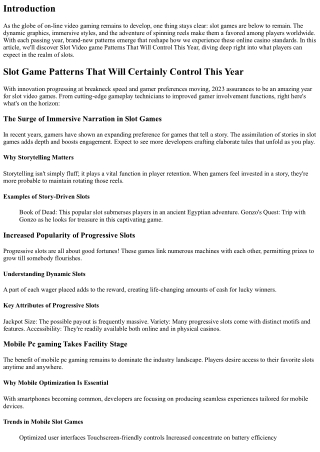 Slot Game Fads That Will Dominate This Year