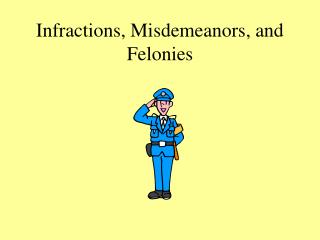 Infractions, Misdemeanors, and Felonies