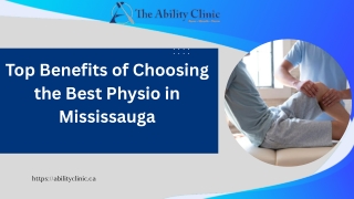 Top Benefits of Choosing the Best Physio in Mississauga