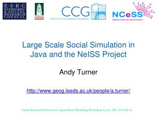 Large Scale Social Simulation in Java and the NeISS Project